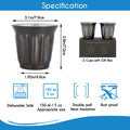 Easyworkz Stainless Steel Espresso Cup 2pcs Set Double Wall Insulated Metal Demitasse Cups 5 fl.oz/ 150 ml