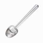 Easyworkz Stainless Steel Long Hollow Handle Coffee Scoop 7g Measuring Spoon for Ground Coffee and Loose Leaf Tea, Brushed Silver