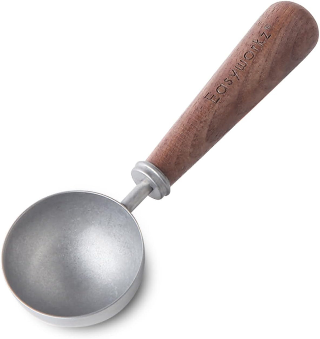 Easyworkz Retro Stainless Steel Coffee Spoon With Black Walnut Handle 10g Measuring Spoon