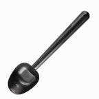 Easyworkz Stainless Steel Long Hollow Handle Coffee Scoop 7g Measuring Spoon for Ground Coffee and Loose Leaf Tea, Gunmetal Black