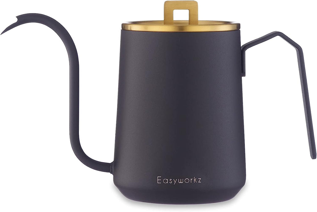 Gooseneck Pour Over Coffee Kettle 20 oz Stainless Steel Hand Drip Coffee Pot With Long Narrow Spout