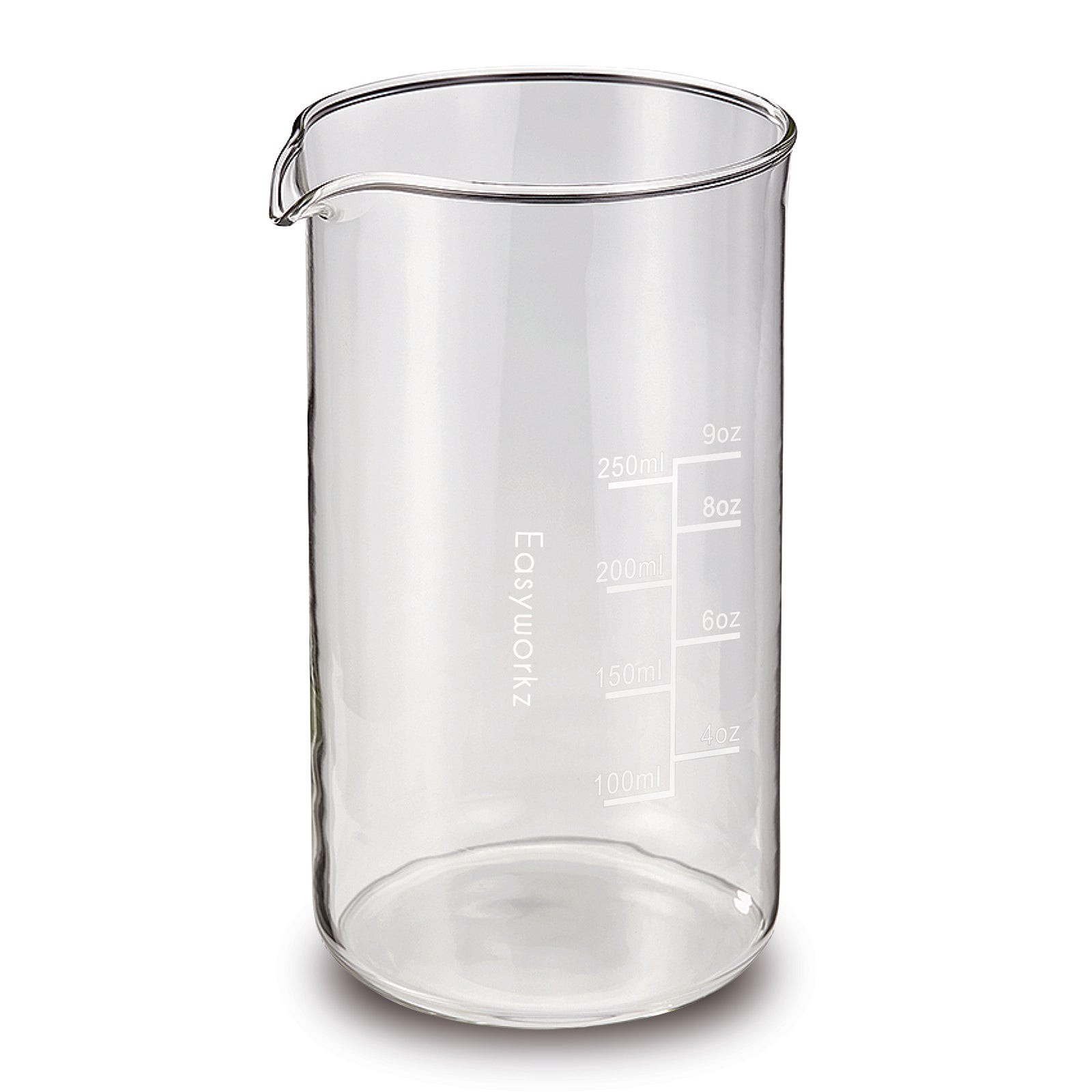 Easyworkz Borosilicate Glass Replacement Beaker for Easyworkz French Press Coffee Maker