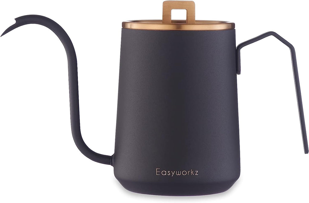 Gooseneck Pour Over Coffee Kettle 20 oz Stainless Steel Hand Drip Coffee Pot With Long Narrow Spout