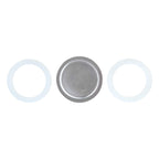 Easyworkz Stainless Steel Coffee Silicone Gasket Seals and Filter Screen, 4 - 12 Cup, Espresso Maker Replacement