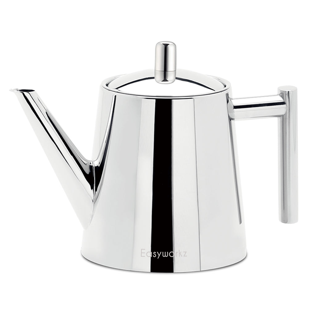 Easyworkz Stainless Steel Teapot with Removeable Infuser Stovetop Tea Maker for Fruit Herbal and Infusion Tea, 27 fl.oz / 800 ml