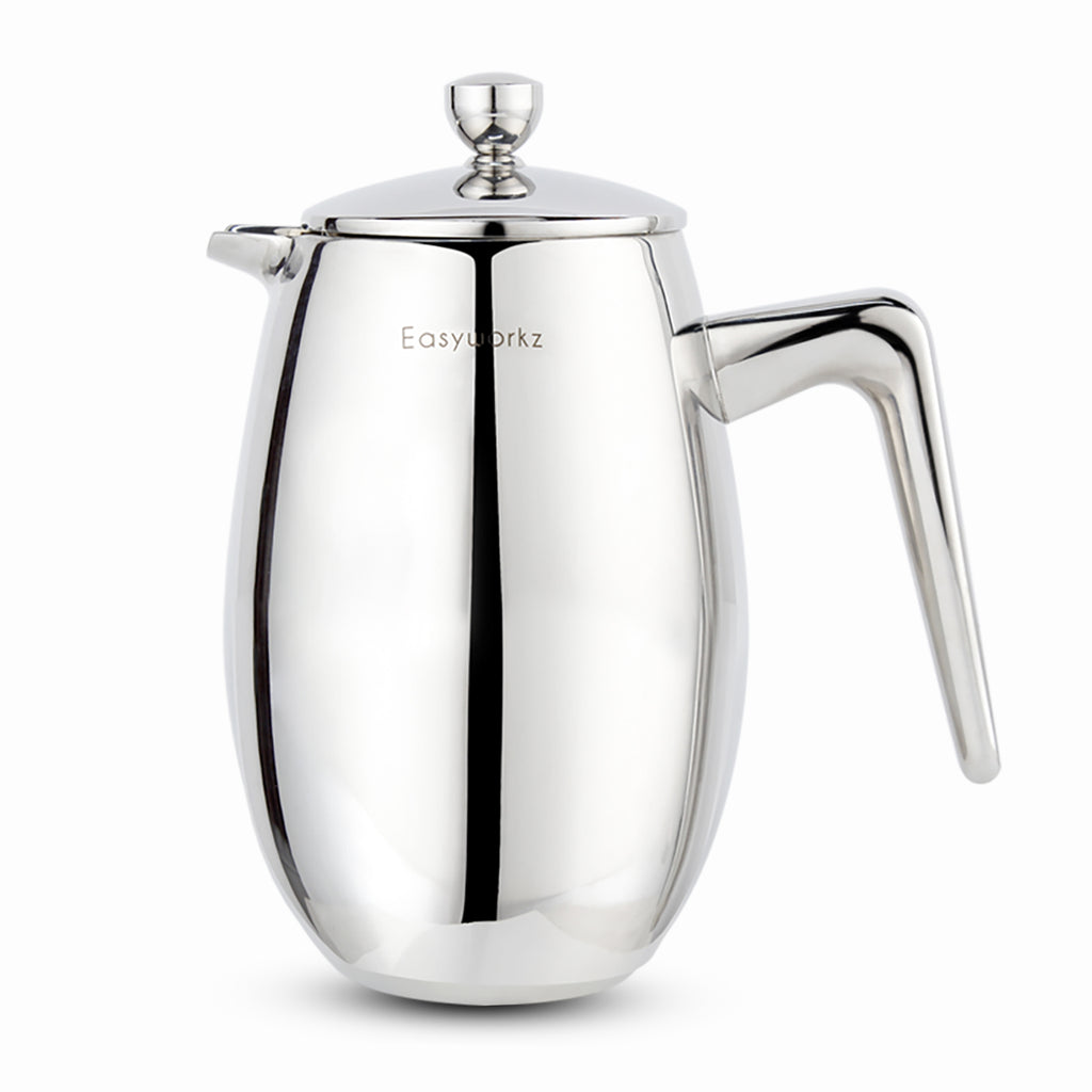 Easyworkz Nando Cafetière à Piston Isotherme à Double Paroi en Acier Inoxydable 304