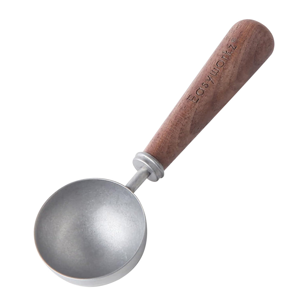 Easyworkz Retro Stainless Steel Coffee Spoon With Black Walnut Handle 10g Measuring Spoon, Vintage