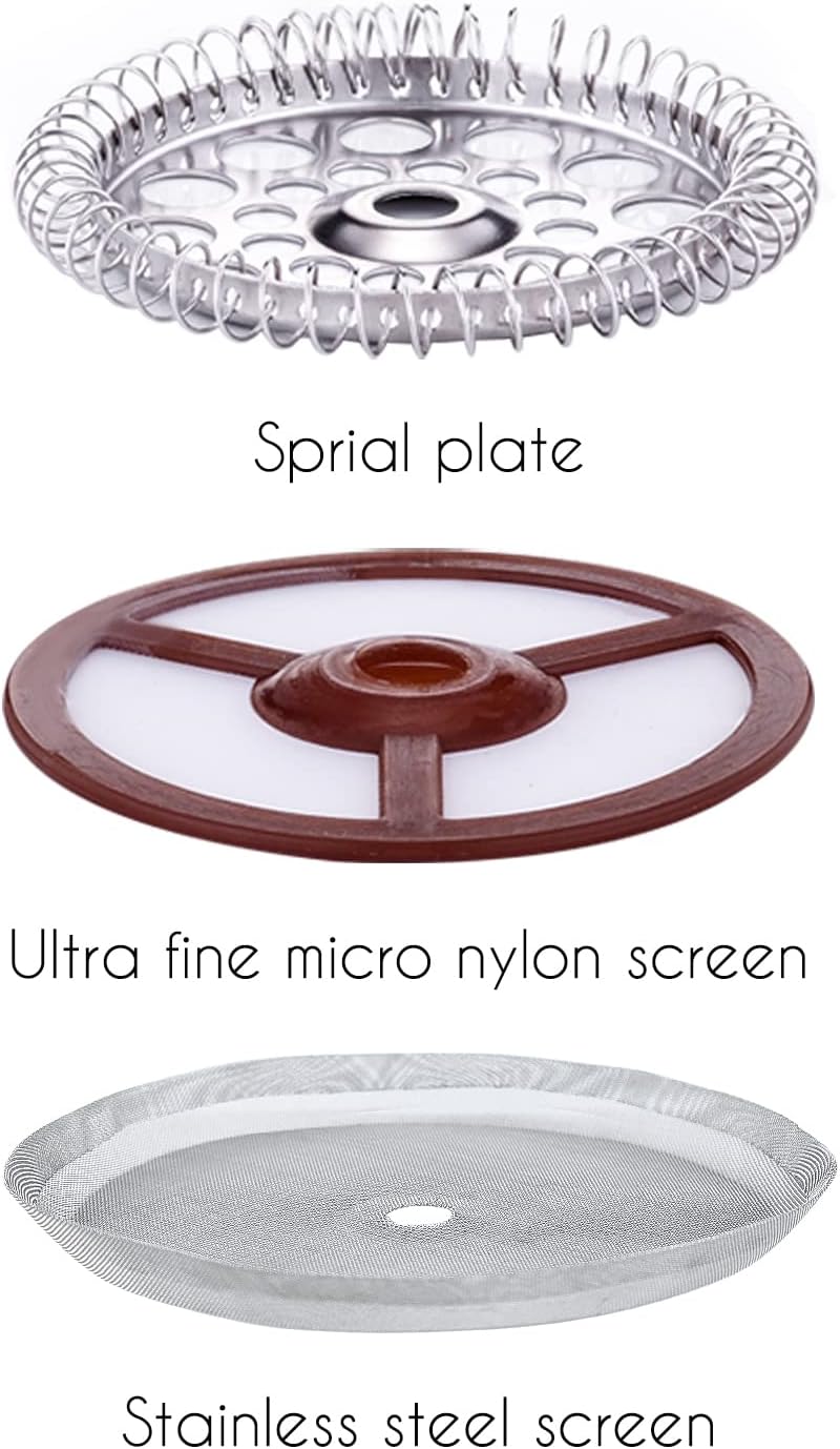 French Press Filter Replacement Parts - 3 Pcs Set for Easyworkz Coffee Press Cafetiere