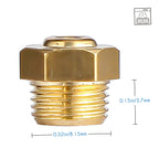 Easyworkz Pressure Valve Replacement for Espresso Pot, Moka Coffee Maker Relief Valve Spare Part, Made in Italy, 8mm/M8