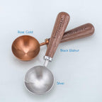 Easyworkz Retro Stainless Steel Coffee Spoon With Black Walnut Handle 10g Measuring Spoon