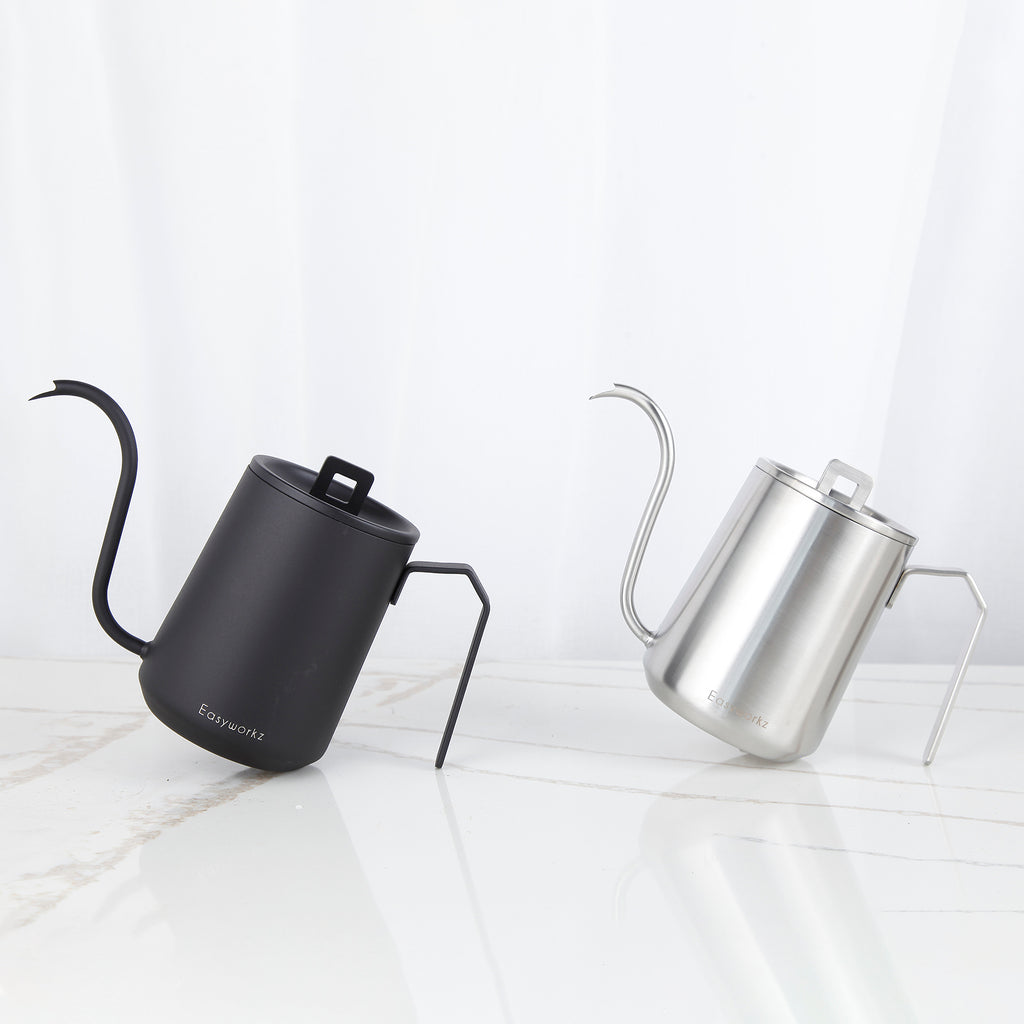 Gooseneck Pour Over Coffee Kettle 20 oz Stainless Steel Hand Drip Coffee Pot With Long Narrow Spout