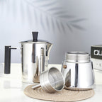 Easyworkz Stainless Steel Coffee Funnel Filter 4-12 Cup, Espresso Maker Replacement