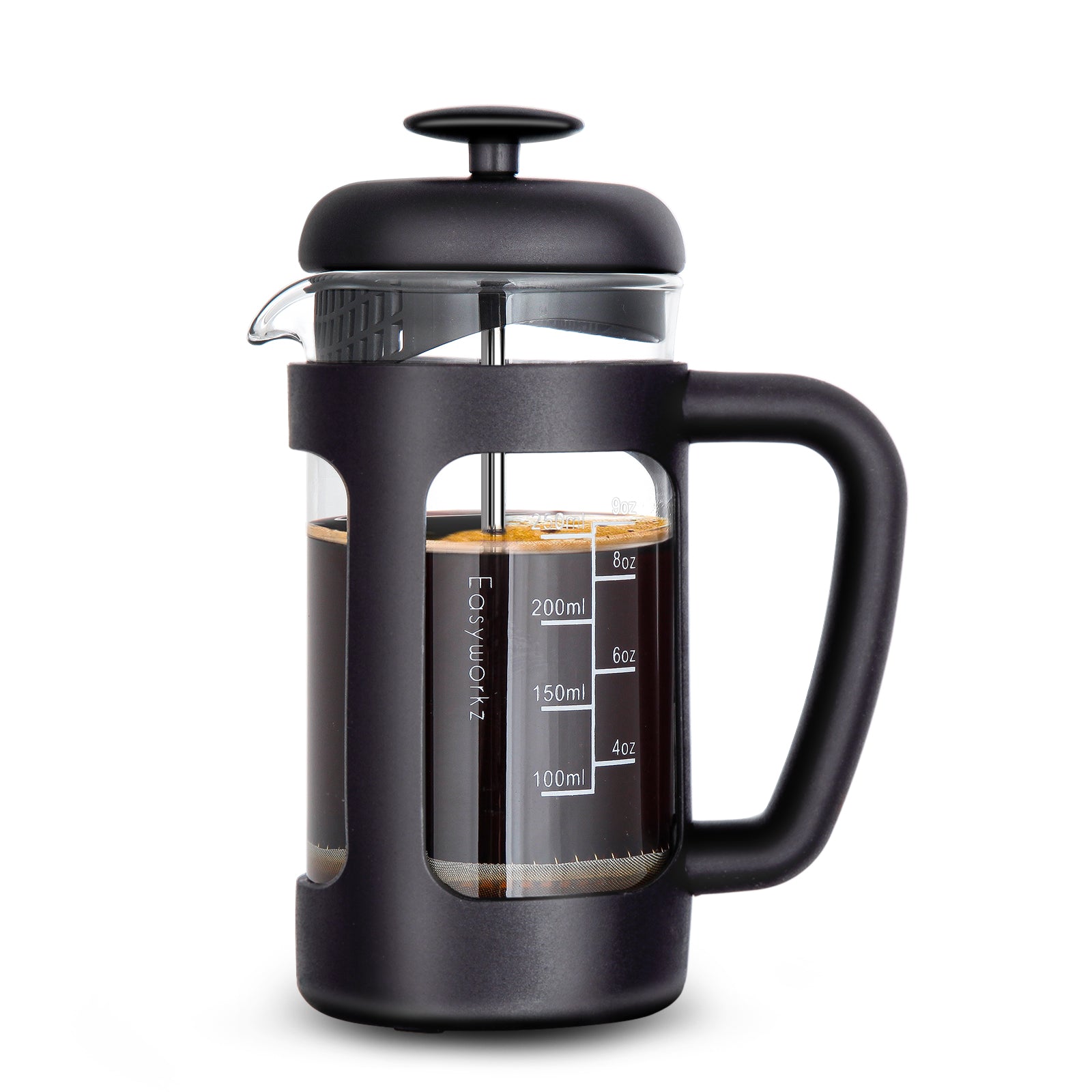 Mirwais Production ミルウェイズ French Touch Easyworkz French Press Coffee Tea Maker with Borosilicate Glass Soft G