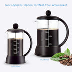 Easyworkz Eclipse French Press Coffee Tea Maker with Borosilicate Glass