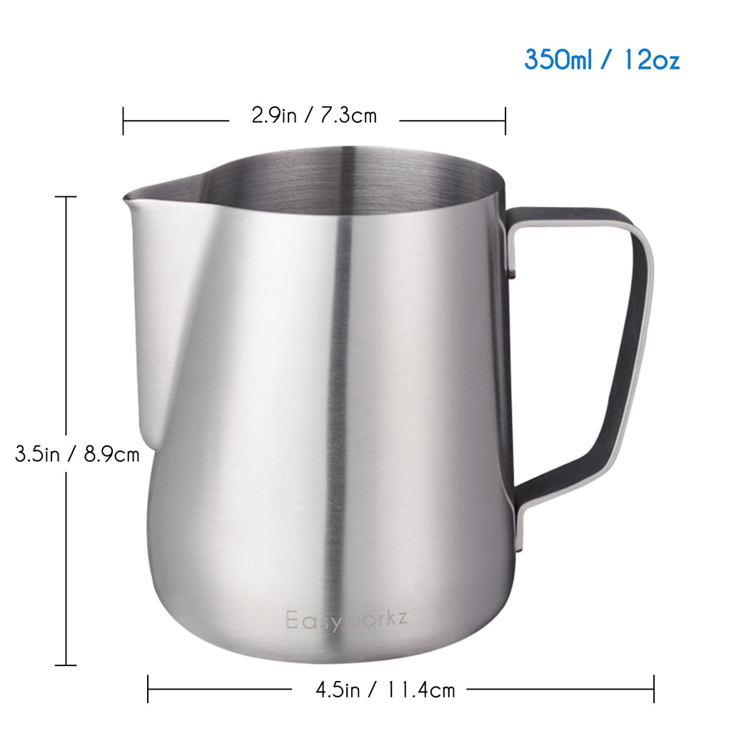 Easyworkz Espresso Steaming Pitcher Stainless Steel Coffee Frothing Picther Milk Jug Cappuccino Latte Art Cup