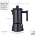 Easyworkz Diego Stovetop Espresso Maker Stainless Steel Italian Coffee Machine Maker Induction Moka Pot