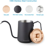 Gooseneck Pour Over Coffee Kettle 20 oz Stainless Steel Hand Drip Coffee Pot With Long Narrow Spout
