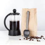Easyworkz Stainless Steel Long Hollow Handle Coffee Scoop 7g Measuring Spoon for Ground Coffee and Loose Leaf Tea, Vintage
