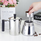 Easyworkz Stainless Steel Coffee Funnel Filter 4-12 Cup, Espresso Maker Replacement