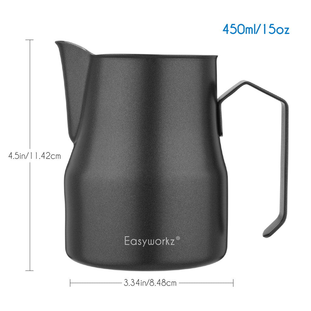 Easyworkz Espresso Steaming Pitcher Stainless Steel Coffee Frothing Picther Milk Jug Cappuccino Latte Art Cup