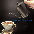 Easyworkz Gage Gooseneck Pour Over Coffee Kettle Stainless Steel Hand Drip Coffee Pot With Long Narrow Spout