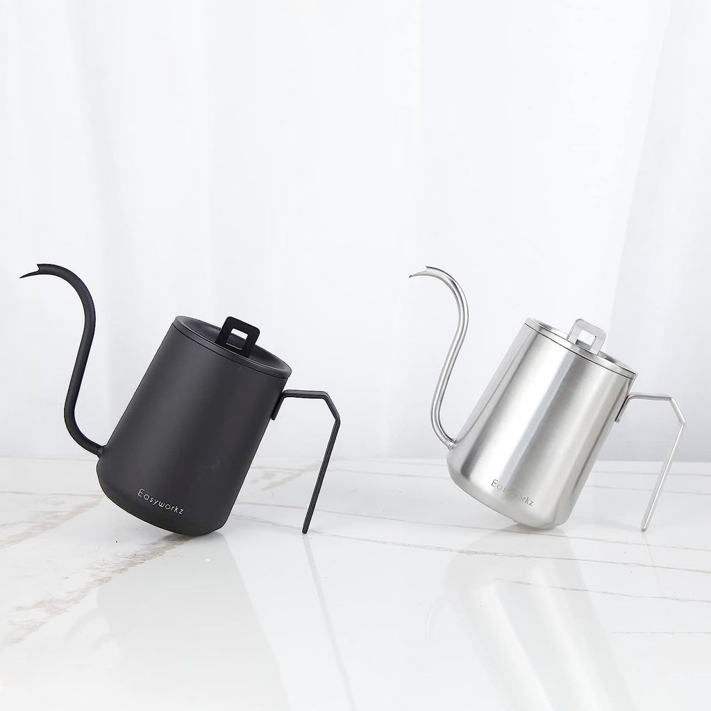 Gooseneck Pour Over Coffee Kettle 20 oz Stainless Steel Hand Drip Coffee Pot With Long Narrow Spout
