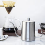 Easyworkz Gage Gooseneck Pour Over Coffee Kettle Stainless Steel Hand Drip Coffee Pot With Long Narrow Spout