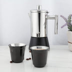 Easyworkz Stainless Steel Espresso Cup 2pcs Set Double Wall Insulated Metal Demitasse Cups
