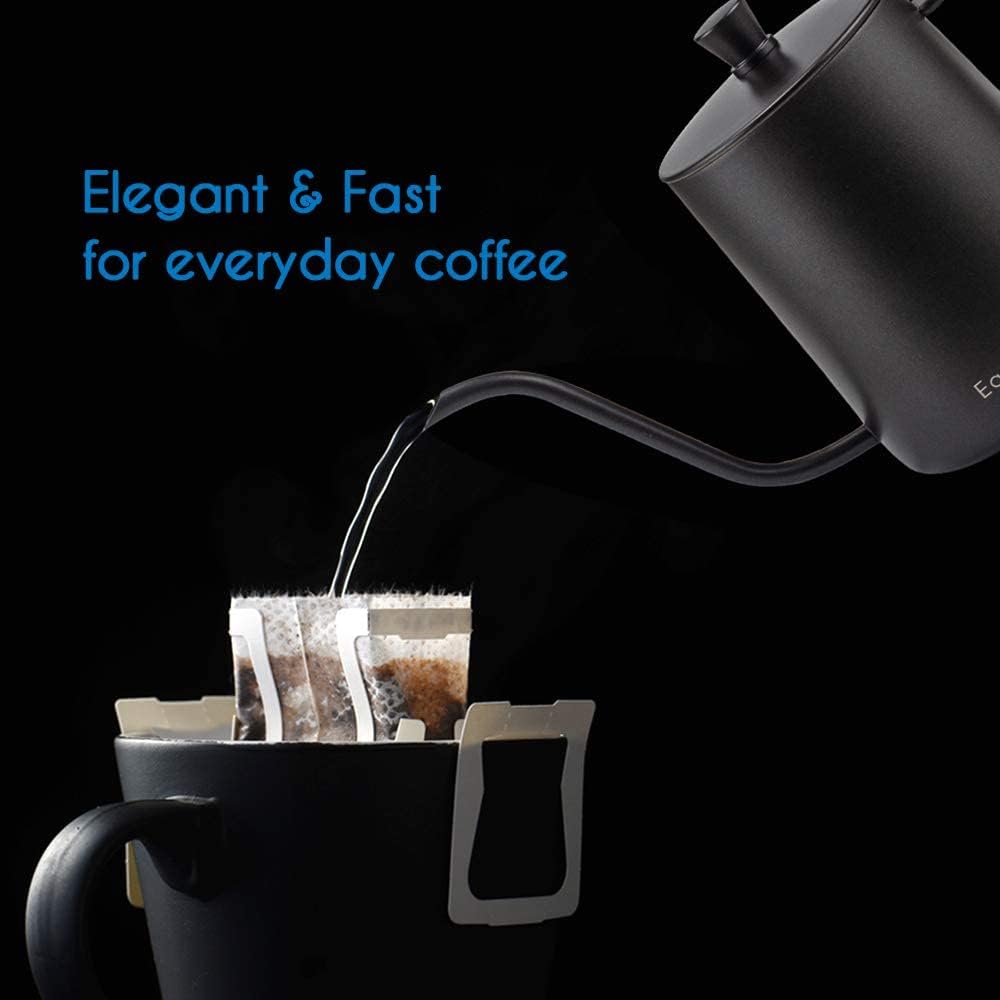 Easyworkz Gage Gooseneck Pour Over Coffee Kettle Stainless Steel Hand Drip Coffee Pot With Long Narrow Spout