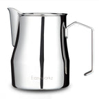 Easyworkz Espresso Steaming Pitcher 12-15 fl.oz(350-450 ml) Stainless Steel Coffee Frothing Picther Milk Jug Cappuccino Latte Art Cup, Silver