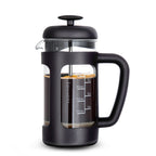 Easyworkz French Press 12 fl.oz / 350 ml Coffee Tea Maker with Borosilicate Glass,Soft Grip Handle, Black