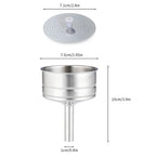 Easyworkz Stainless Steel Coffee Funnel Filter and Reducer Set, 4 - 12 Cup, Espresso Maker Replacement