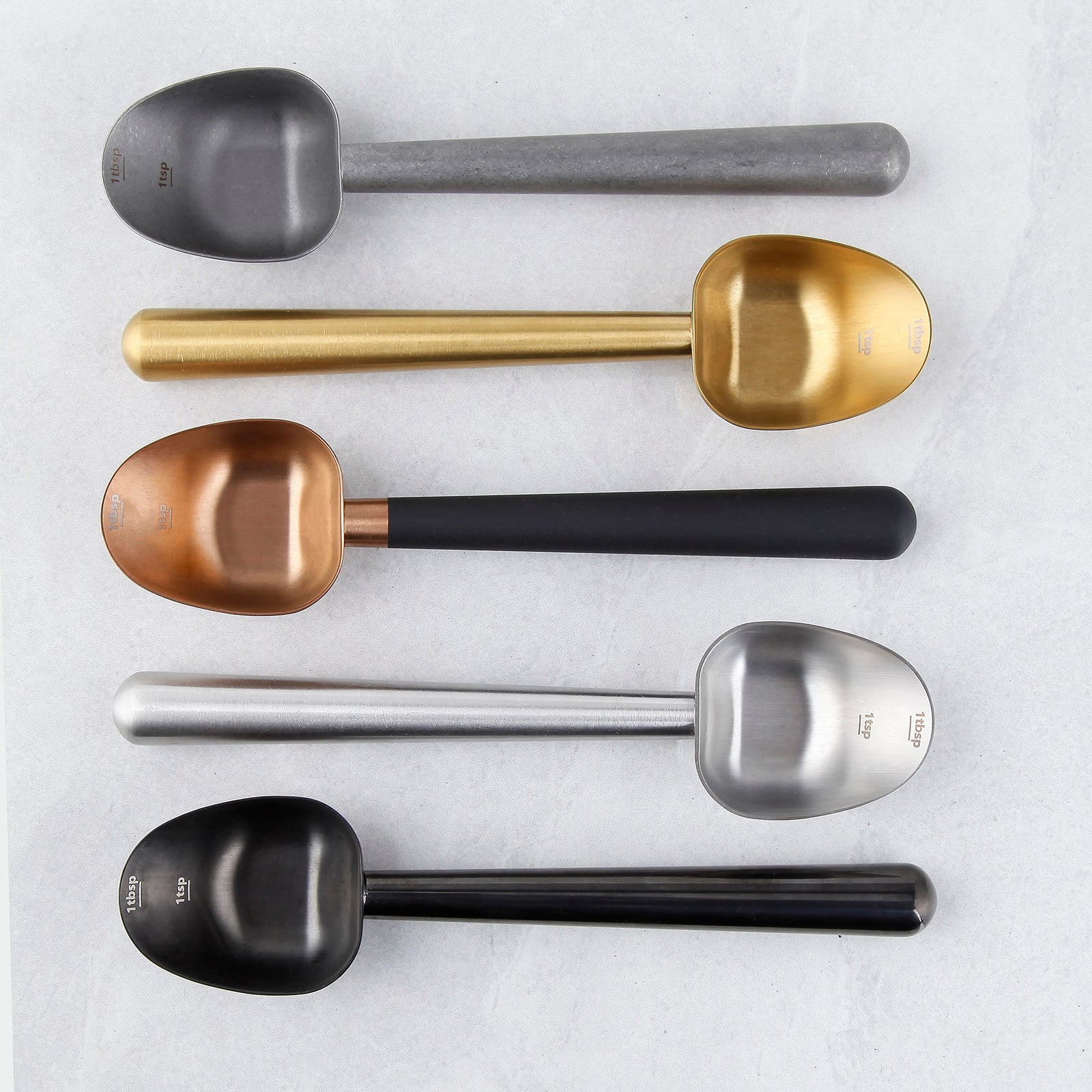 Easyworkz Stainless Steel Long Hollow Handle Coffee Scoop 7g Measuring Spoon for Ground Coffee and Loose Leaf Tea, Vintage