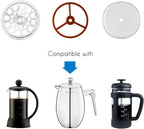 French Press Filter Replacement Parts - 3 Pcs Set for Easyworkz Coffee Press Cafetiere