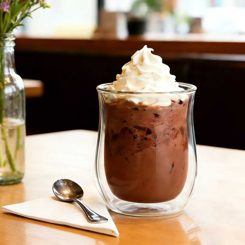 Easyworkz Double Walled Glass Coffee Mugs,Set of 2, Clear Borosilicate Glass Cups for Coffee, Tea, Whiskey, Cocktails