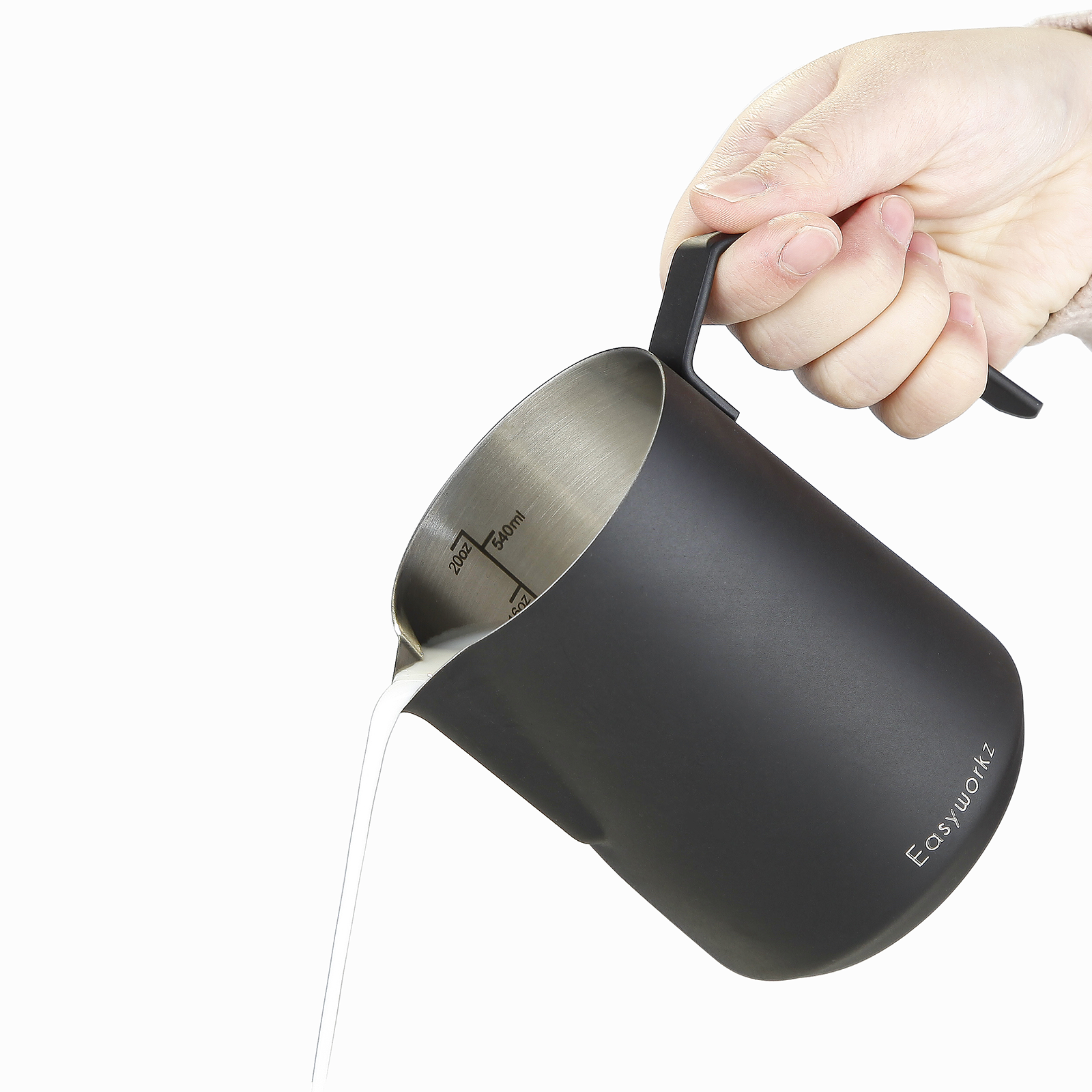 Espresso Steaming Pitcher Stainless Steel 20 oz Coffee Frothing Picther Milk Jug Cappuccino Latte Art Cup