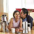 Easyworkz Diego Stovetop Espresso Maker Stainless Steel Italian Coffee Machine Maker Induction Moka Pot