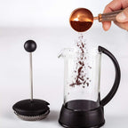 Easyworkz Retro Stainless Steel Coffee Spoon With Black Walnut Handle 10g Measuring Spoon, Rose Gold