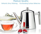 Easyworkz Stainless Steel Teapot with Removeable Infuser Stovetop Tea Maker for Fruit Herbal and Infusion Tea