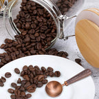 Easyworkz Retro Stainless Steel Coffee Spoon With Black Walnut Handle 10g Measuring Spoon, Rose Gold