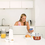 Easyworkz Borosilicate Glass Teapot 50oz / 1500ml with Large Stainless Steel Removable Loose Tea Infuser for Fruit Herbal and Infusion