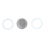 Entonnoir à café et réducteur en acier inoxydable Easyworkz et jeu de joints en silicone et filtre, remplacement pour cafetière expresso