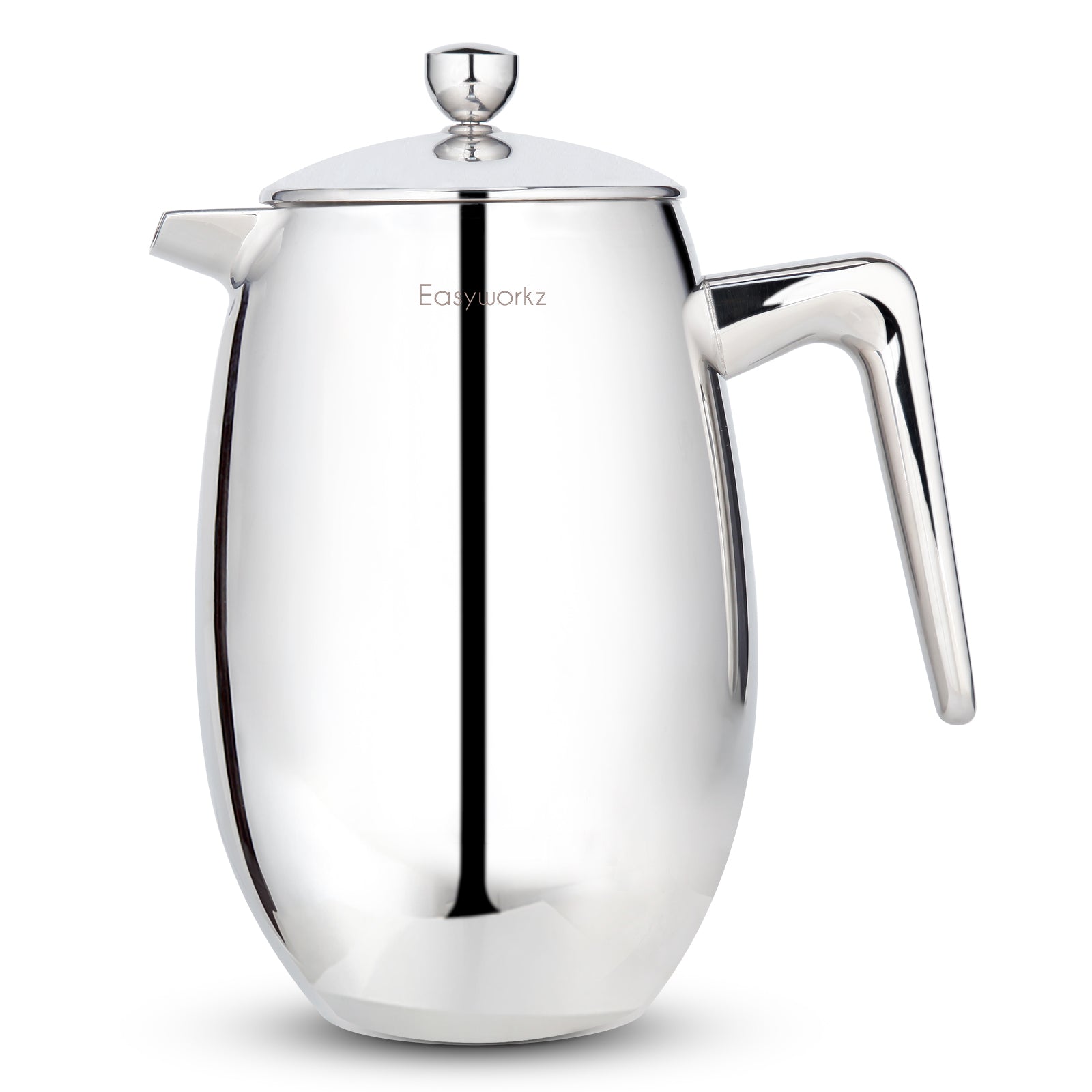 Easyworkz Nando French Press 34 fl.oz / 1000ml Doppelwandige isolierte Thermokaffeemaschine 304 Edelstahl Cafetiere