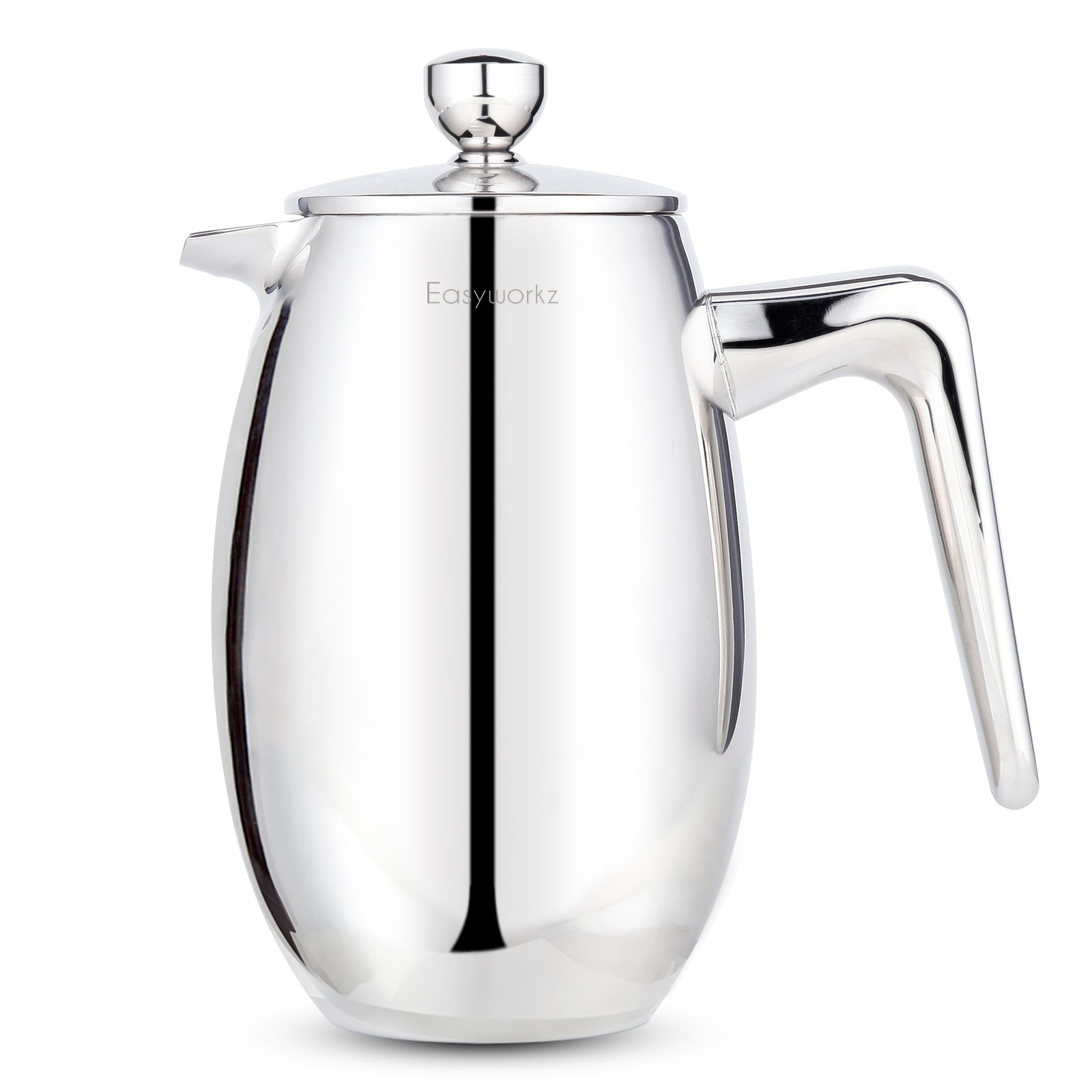 Easyworkz Nando French Press 350 ml / 12 fl.oz, doppelwandig isolierte thermische Kaffeemaschine aus Edelstahl 304, Cafetière,