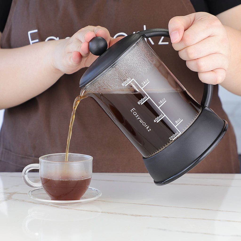 Easyworkz Eclipse French Press Coffee Tea Maker with Borosilicate Glass