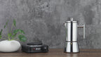 Easyworkz Diego Stovetop Espresso Maker Stainless Steel Italian Coffee Machine Maker Induction Moka Pot