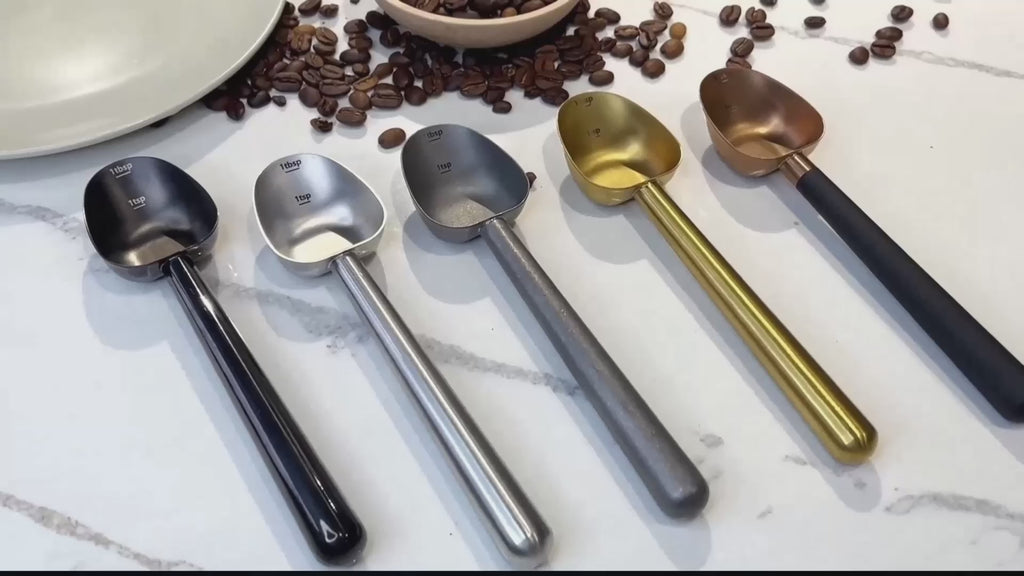 Easyworkz Stainless Steel Long Hollow Handle Coffee Scoop 7g Measuring Spoon for Ground Coffee and Loose Leaf Tea