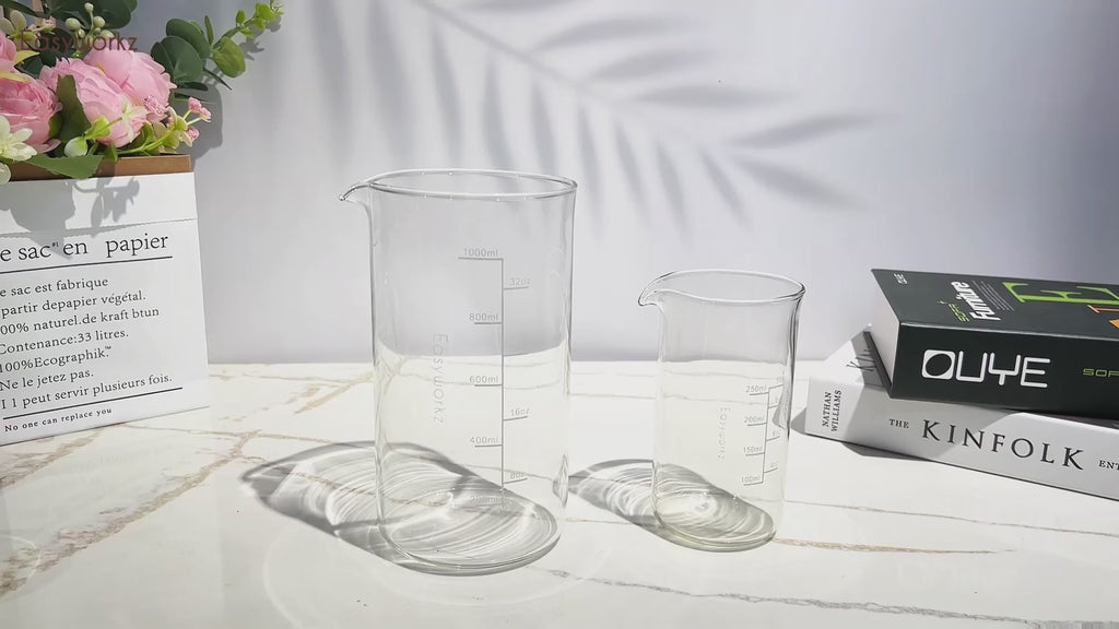 Easyworkz Borosilicate Glass Replacement Beaker for Easyworkz French Press Coffee Maker