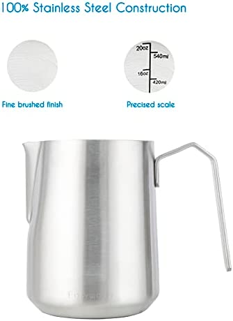 Stainless Steel Frothing Pitcher + Reviews